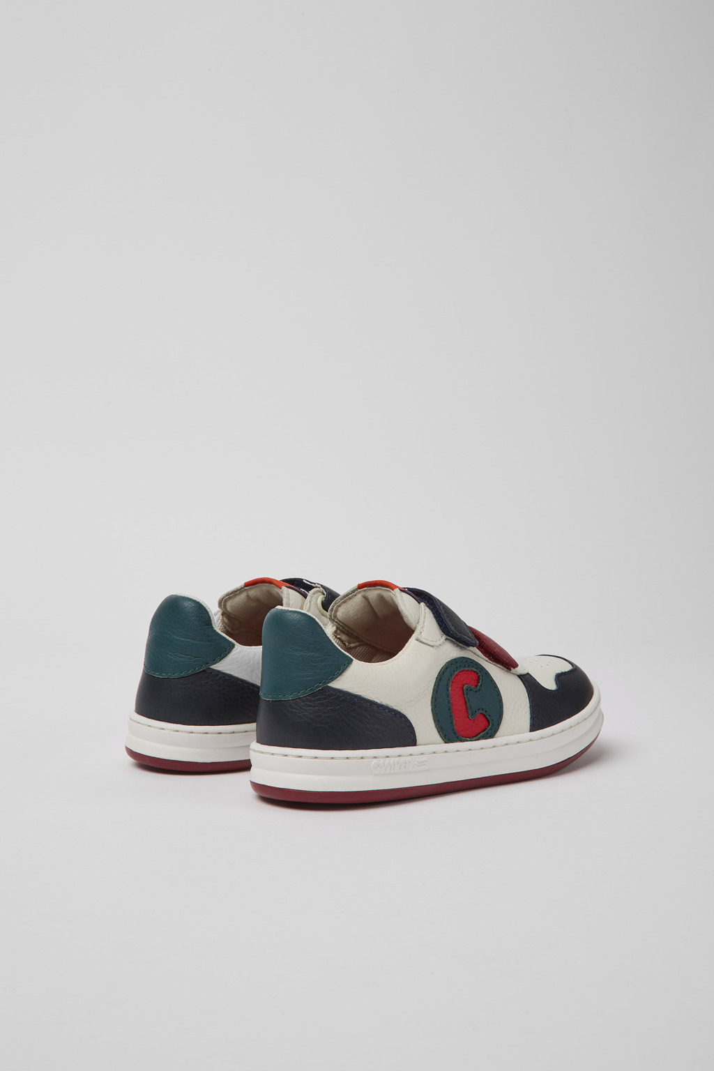 Runner White, blue and red sneakers - Image 3