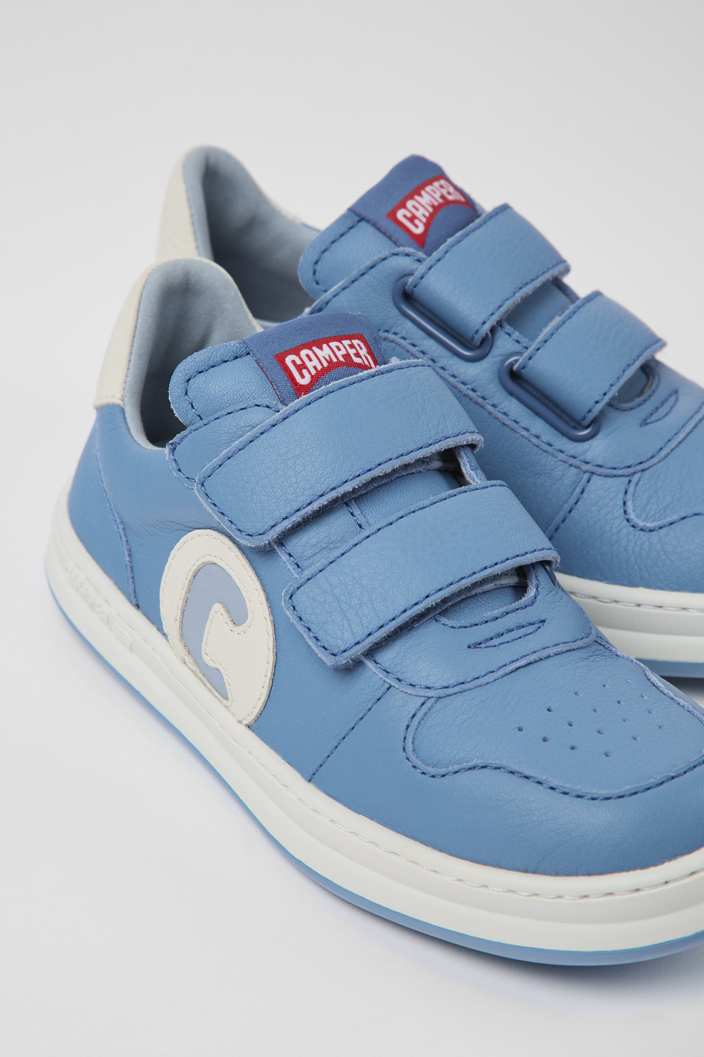 Runner Blue leather sneakers for kids