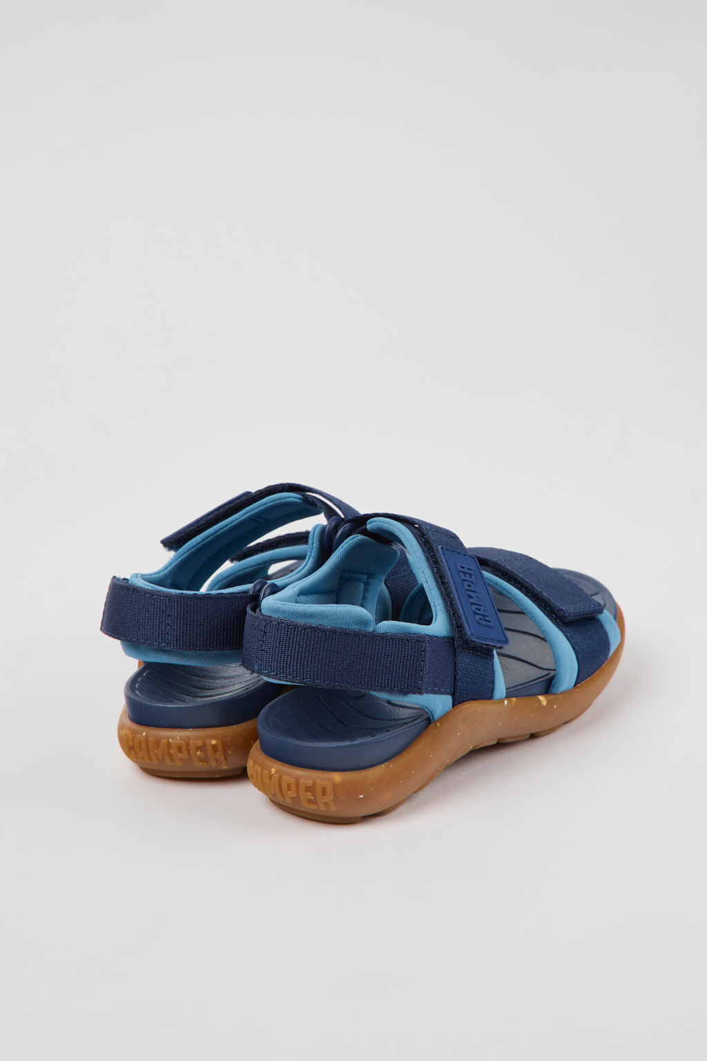 Wous Blue textile sandals for kids - Image 3