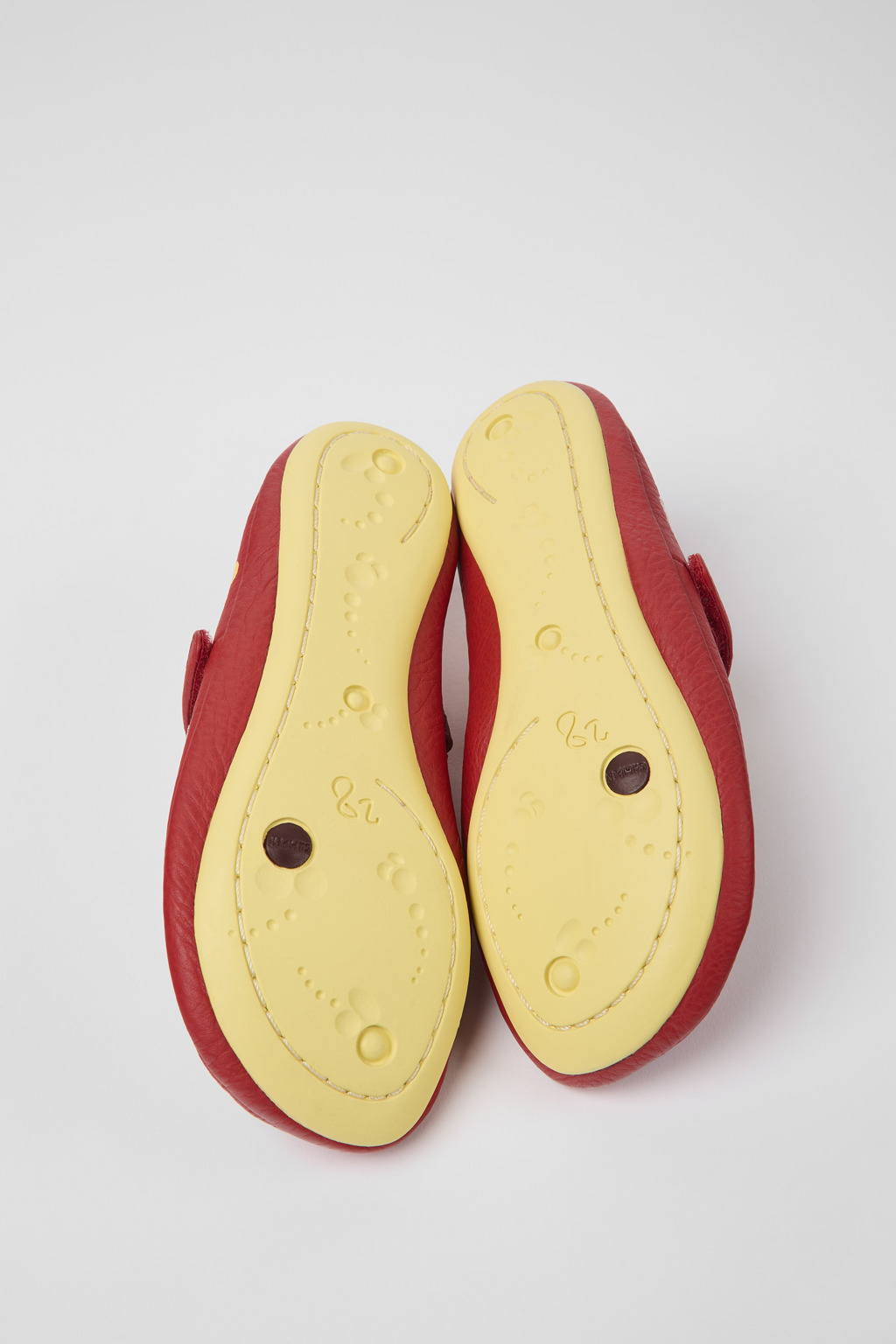 Twins Red leather ballerinas for kids - Image 5