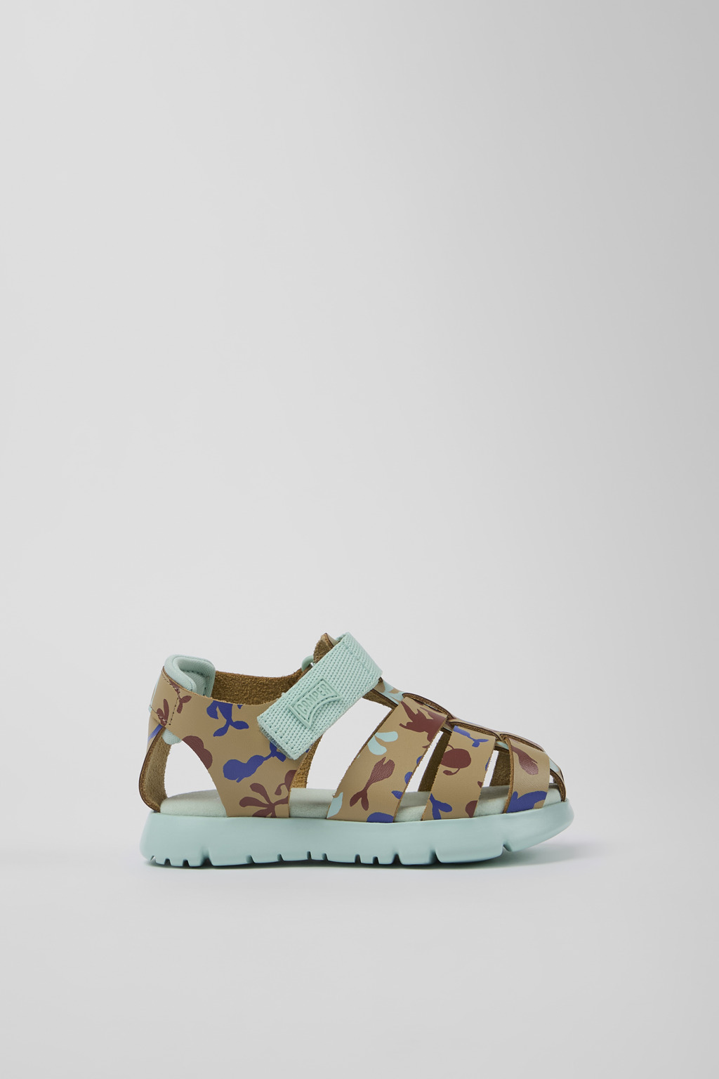 Oruga Multicolored Leather/Textile Sandal - Image 2