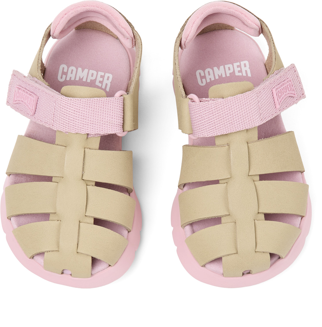 Oruga Multicolor Leather and Textile Sandals for Kids. - Image 4