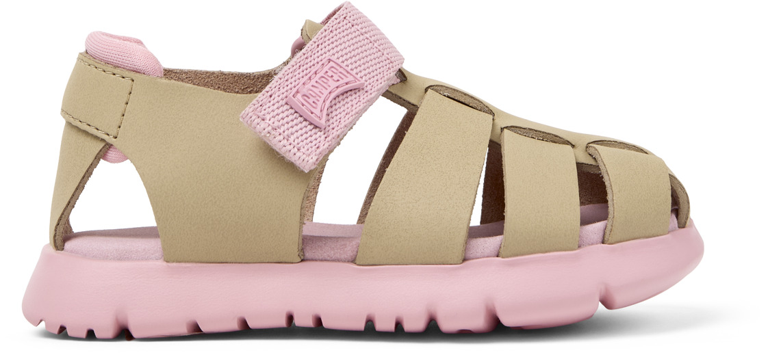 Oruga Multicolor Leather and Textile Sandals for Kids. - Image 2