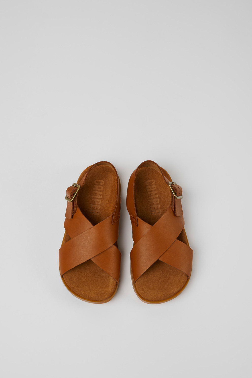 Brutus Sandal Brown leather sandals for kids - Image 4