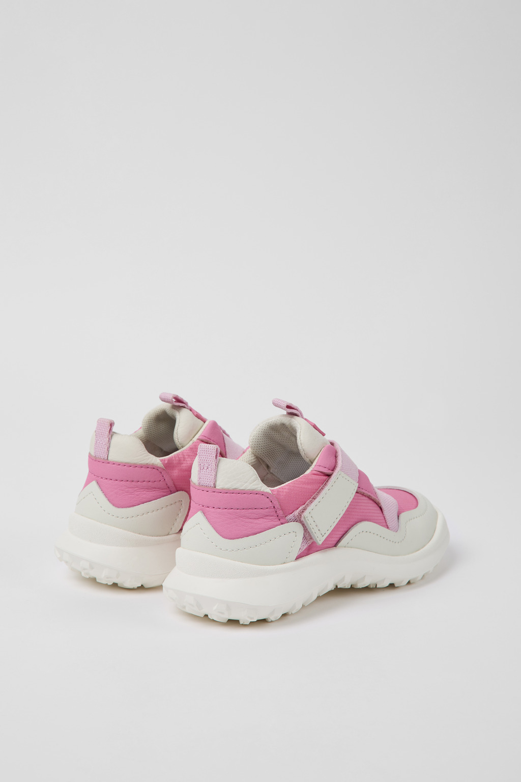 CRCLR Pink leather and textile sneakers for kids - Image 3