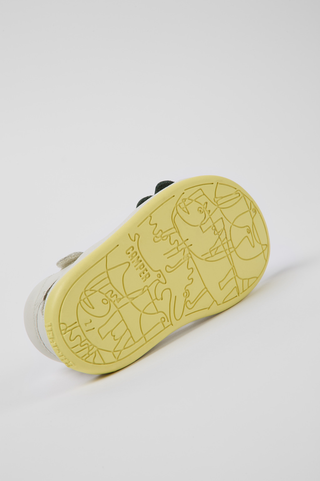 Twins White leather sandals for kids - Image 5