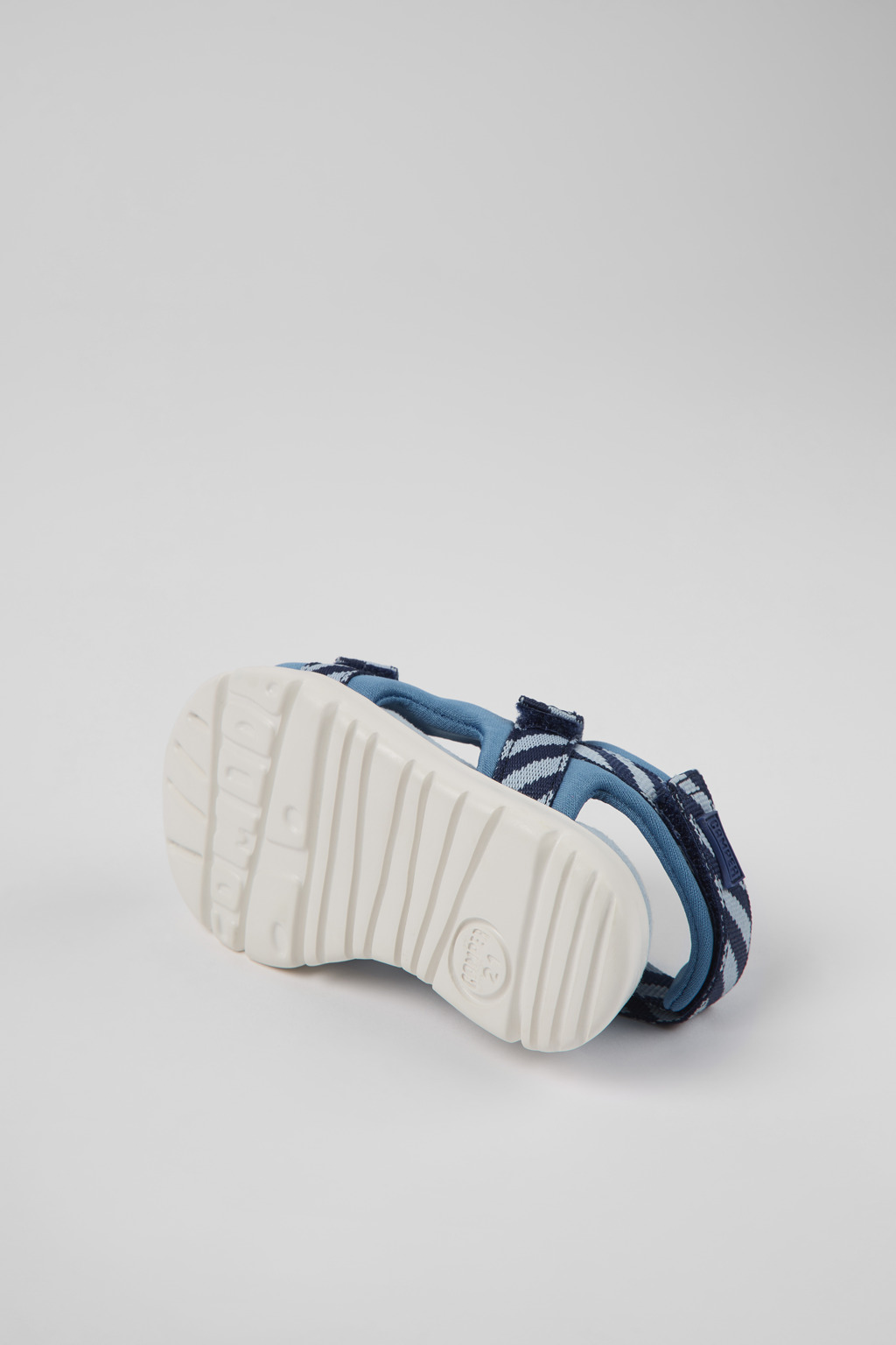 Oruga Blue textile sandals for kids - Image 5