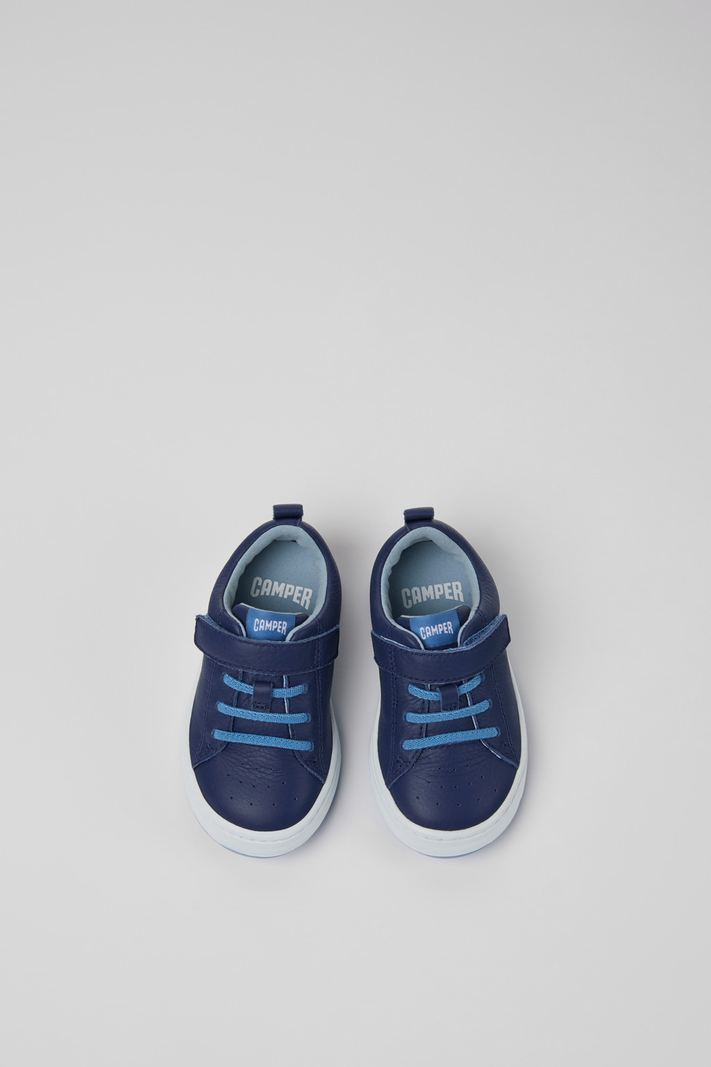Runner Blue leather sneakers for kids - Image 4