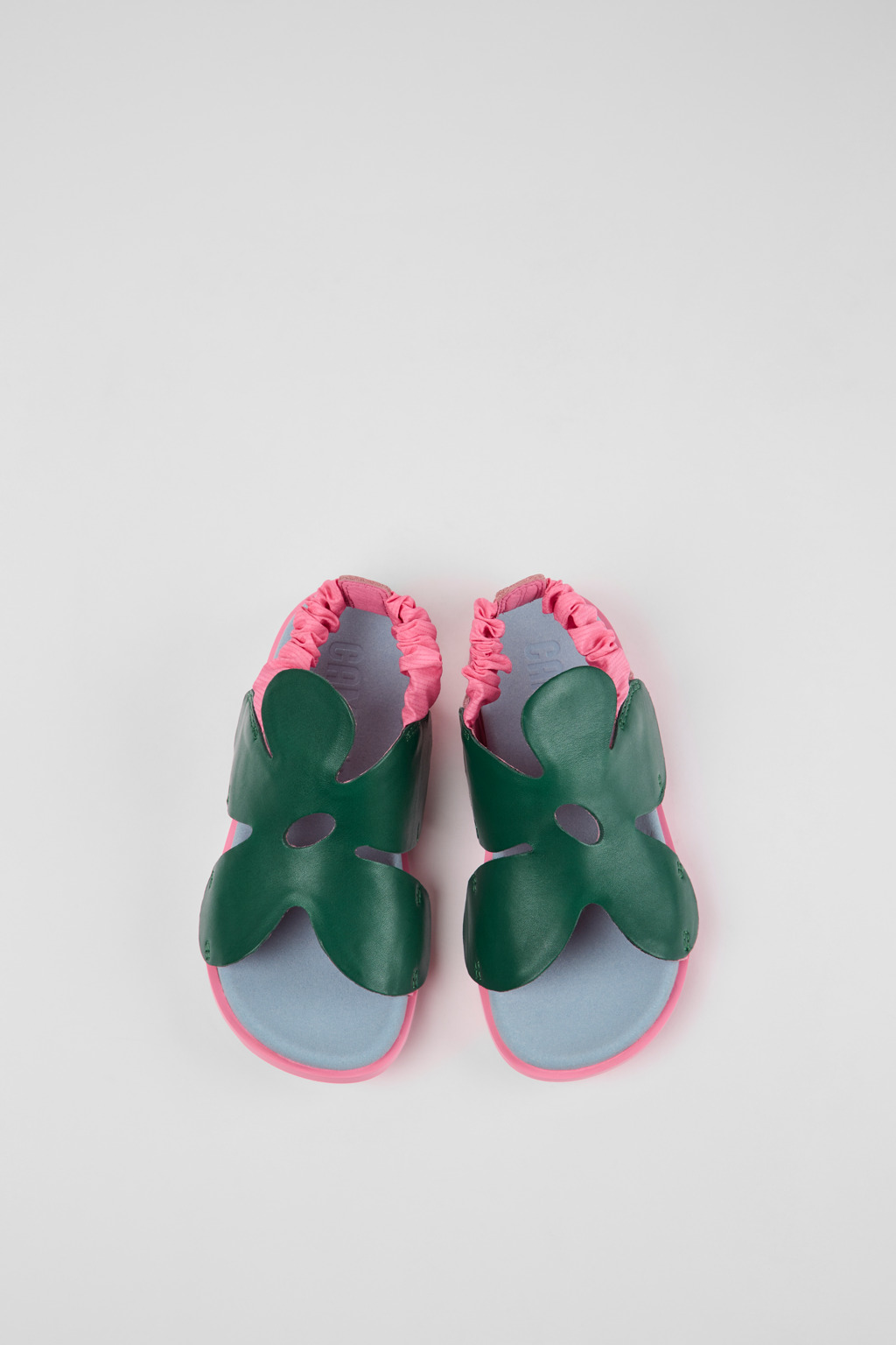 Brutus Sandal Green and pink leather sandals for kids - Image 4