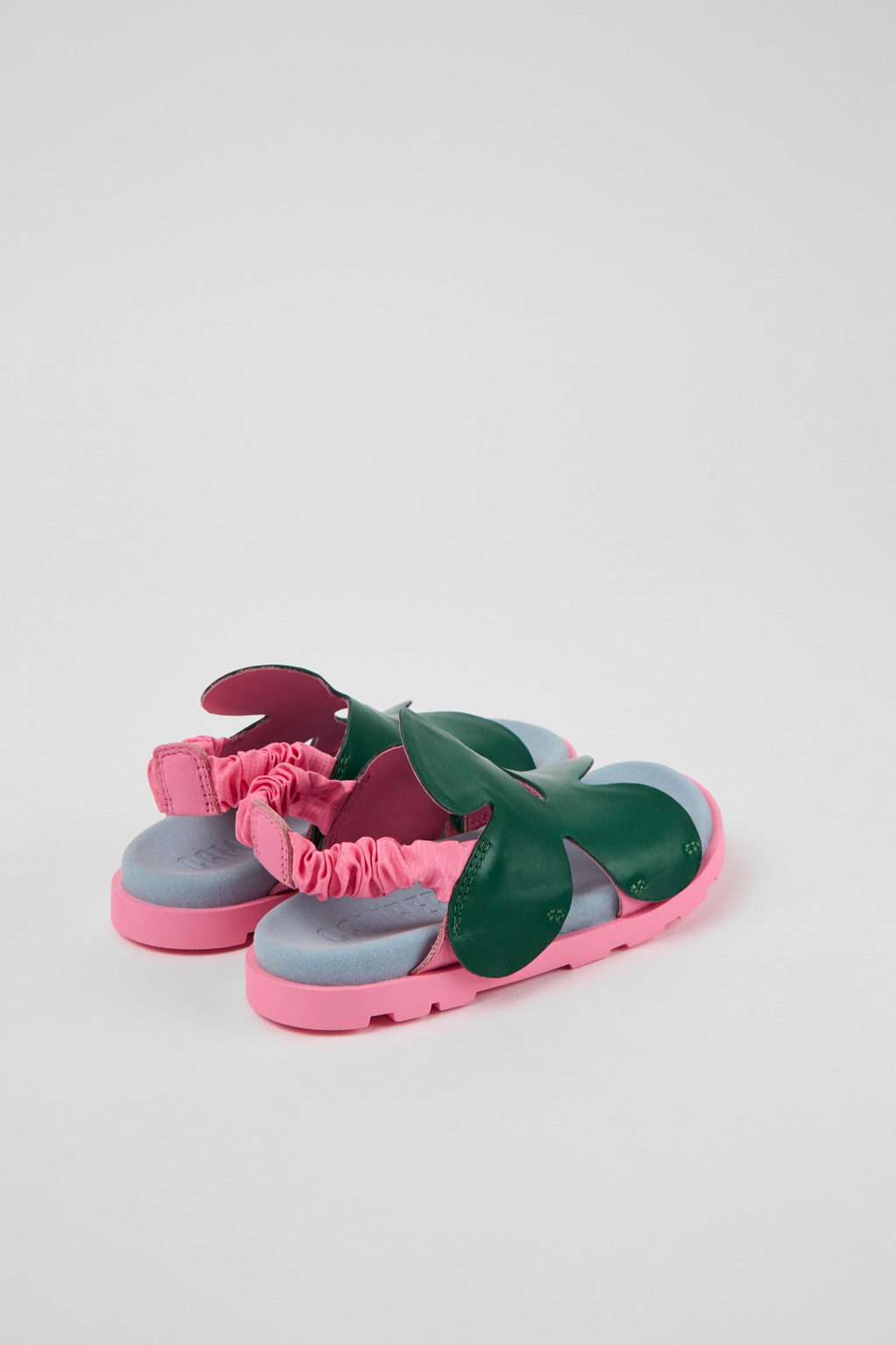 Brutus Sandal Green and pink leather sandals for kids - Image 3