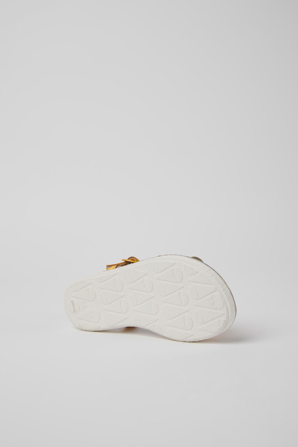 Twins Yellow and orange leather sandals for kids - Image 5