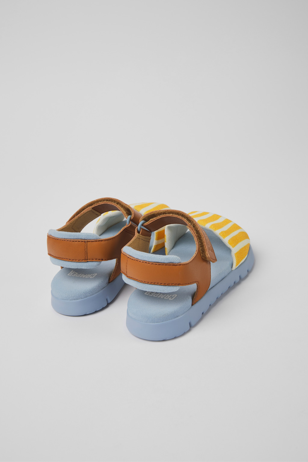 Oruga Multicolored textile and leather sandals for kids - Image 3