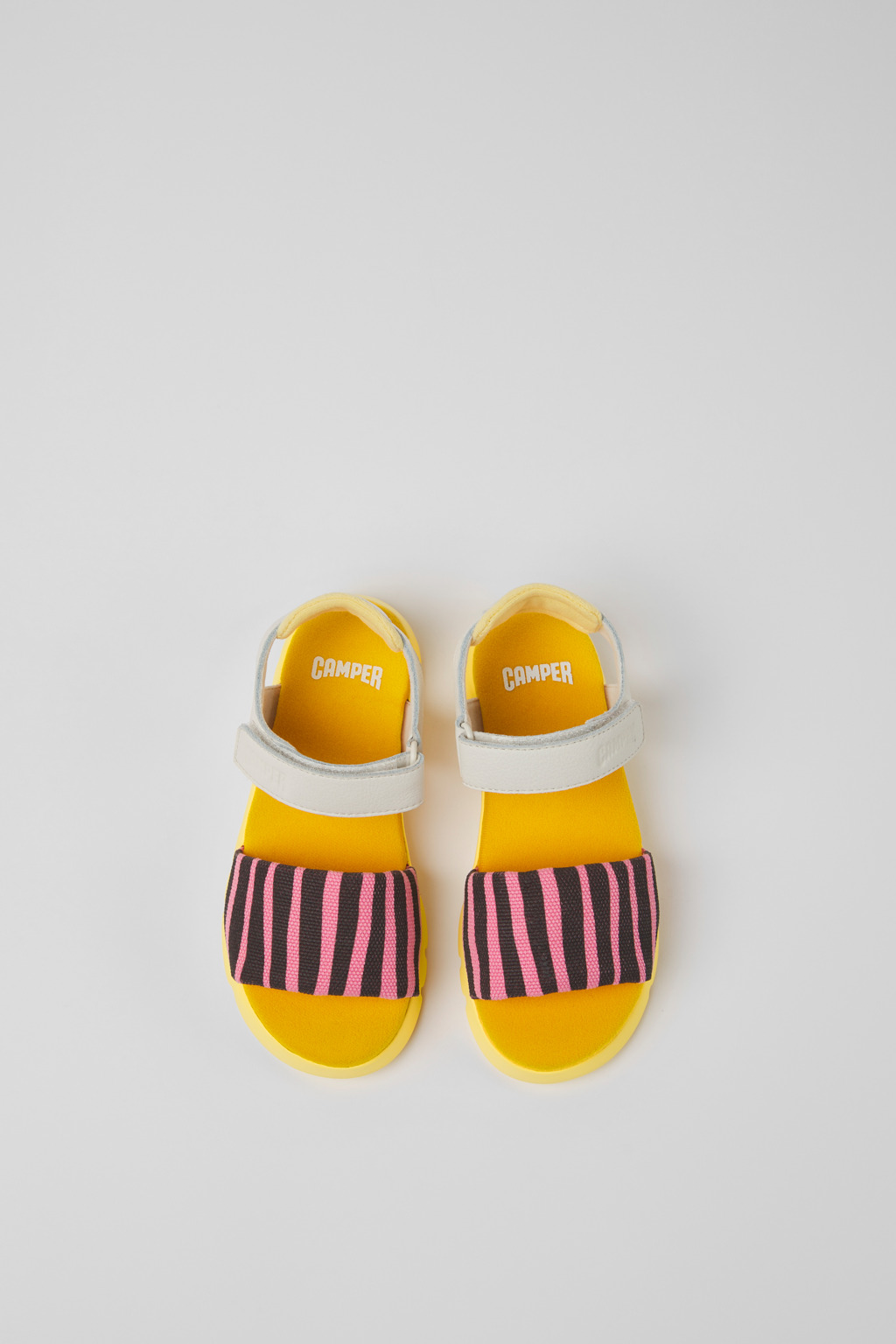 Oruga Multicolored textile and leather sandals for kids - Image 4