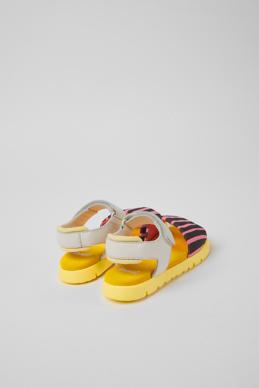Oruga Multicolored textile and leather sandals for kids - Image 3