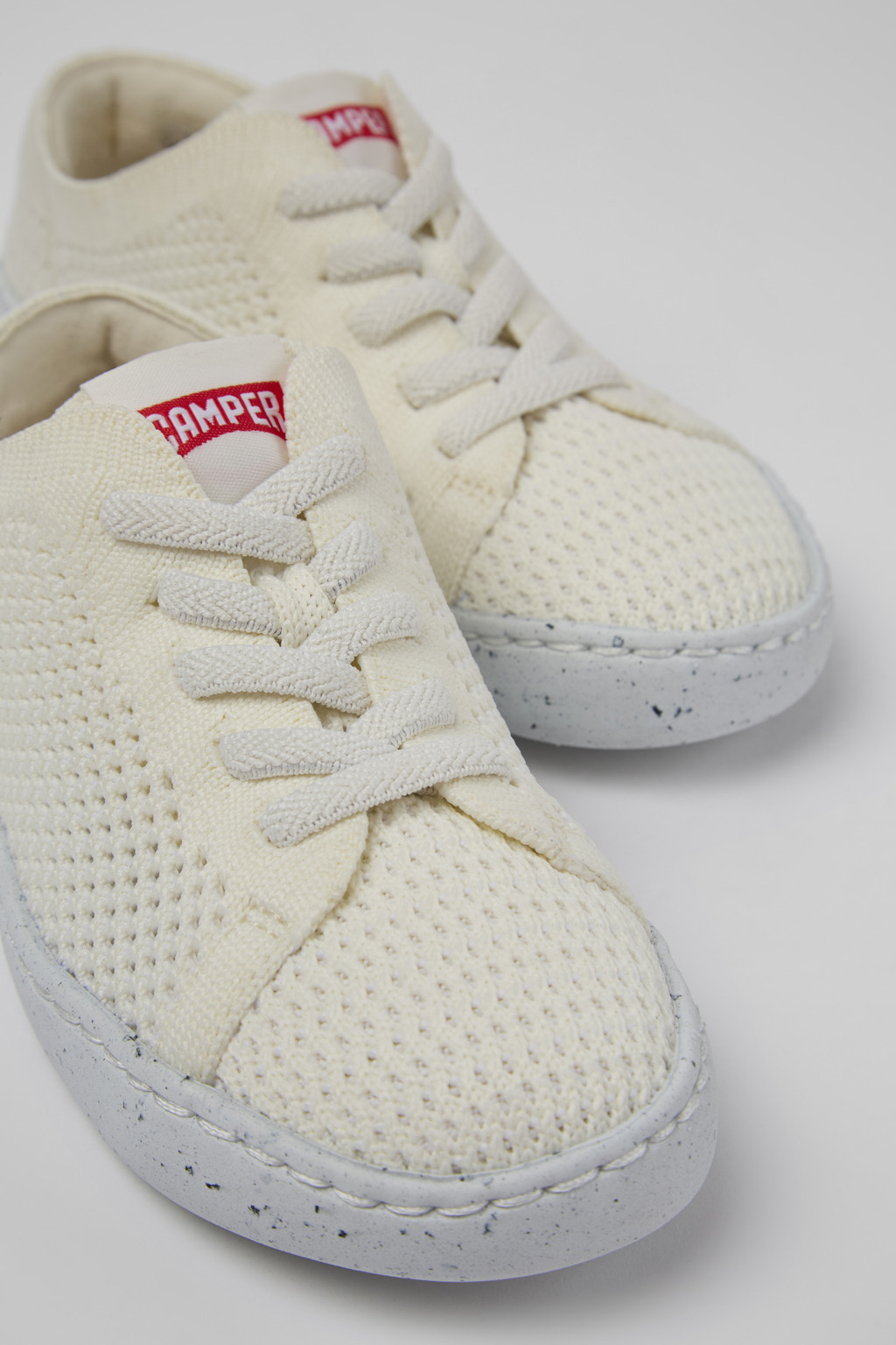 Peu Touring White textile shoes for kids
