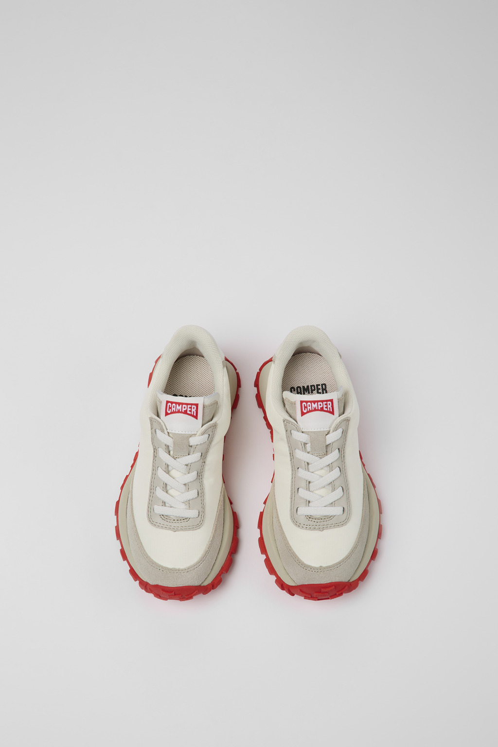 Drift Trail White textile and leather sneakers for kids - Image 4
