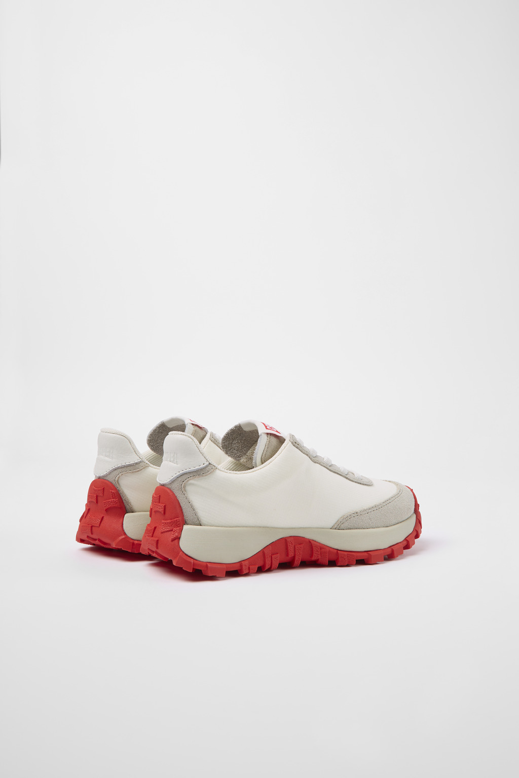 Drift Trail White textile and leather sneakers for kids - Image 3