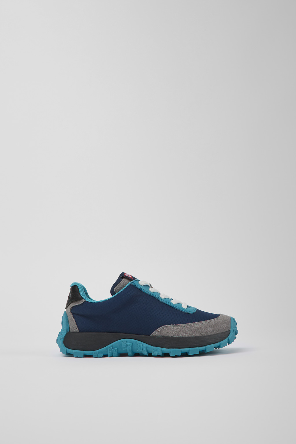Drift Trail Blue textile and leather sneakers for kids - Image 2