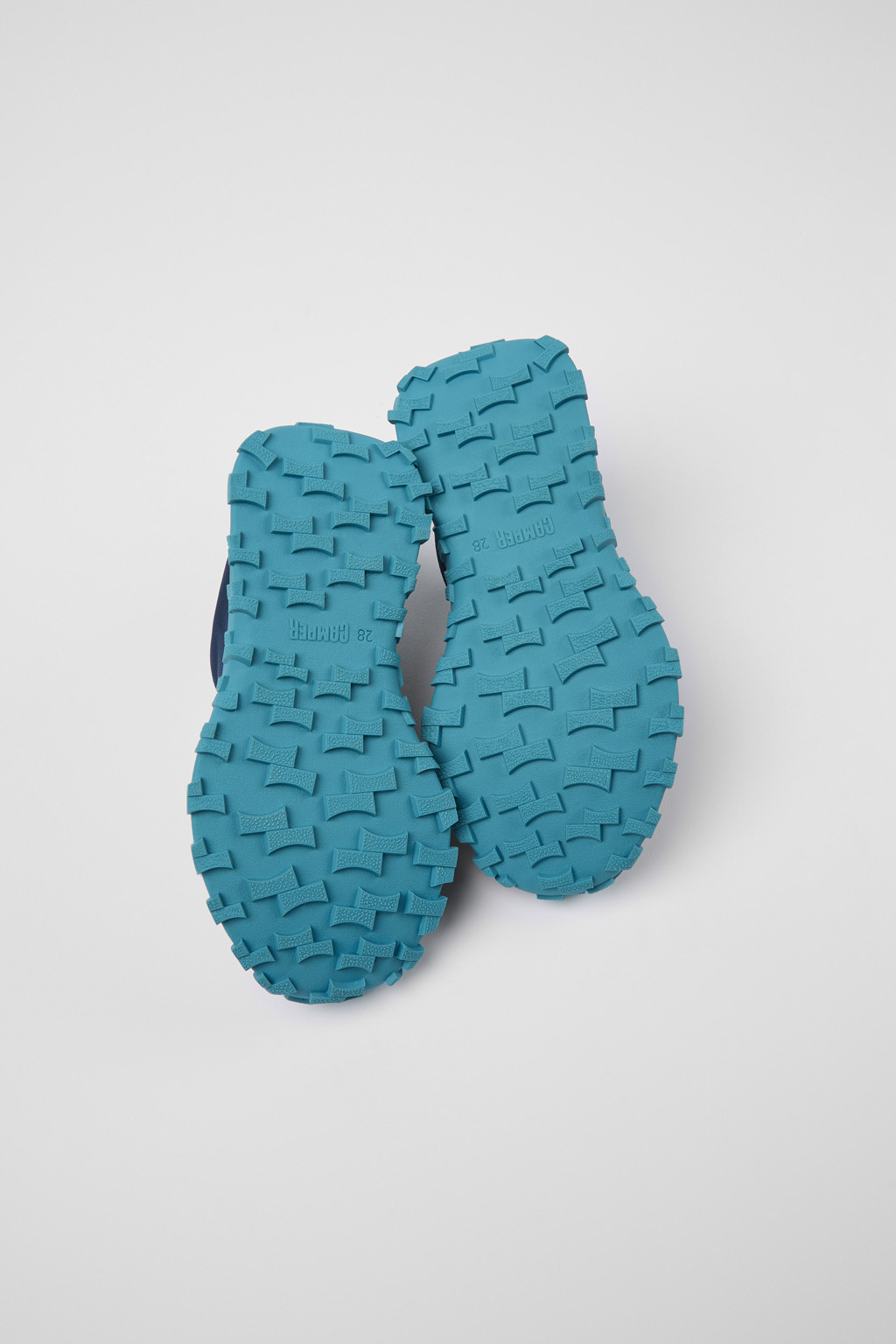 Drift Trail Blue textile and leather sneakers for kids - Image 5