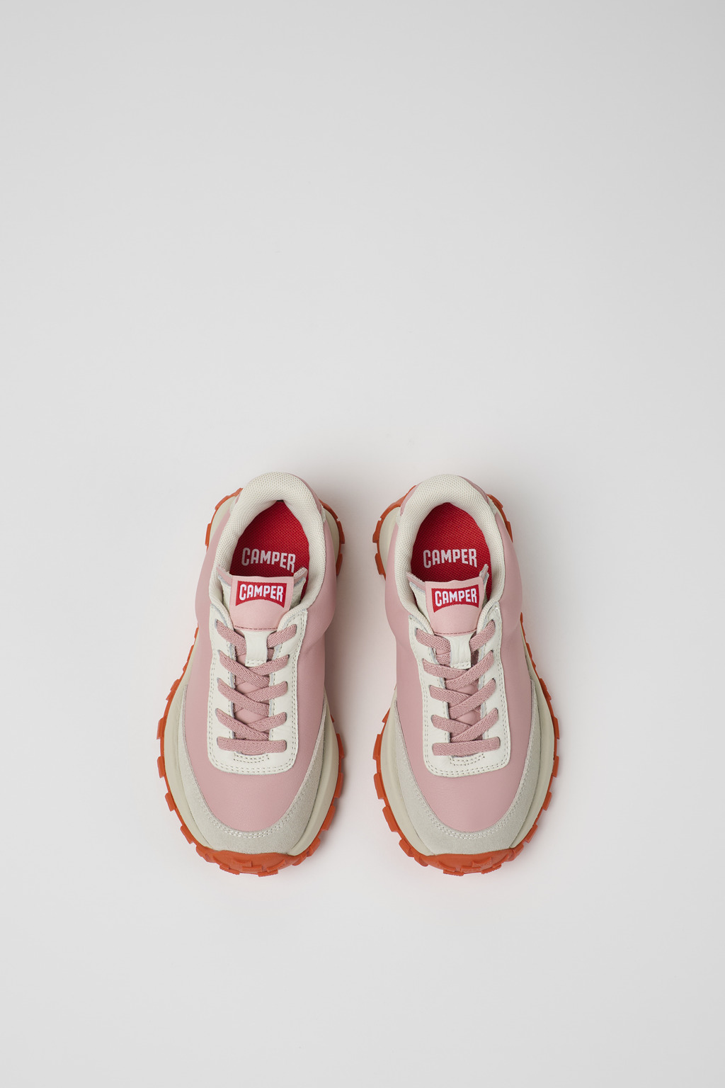 Drift Trail Pink and gray leather and nubuck sneaker - Image 4