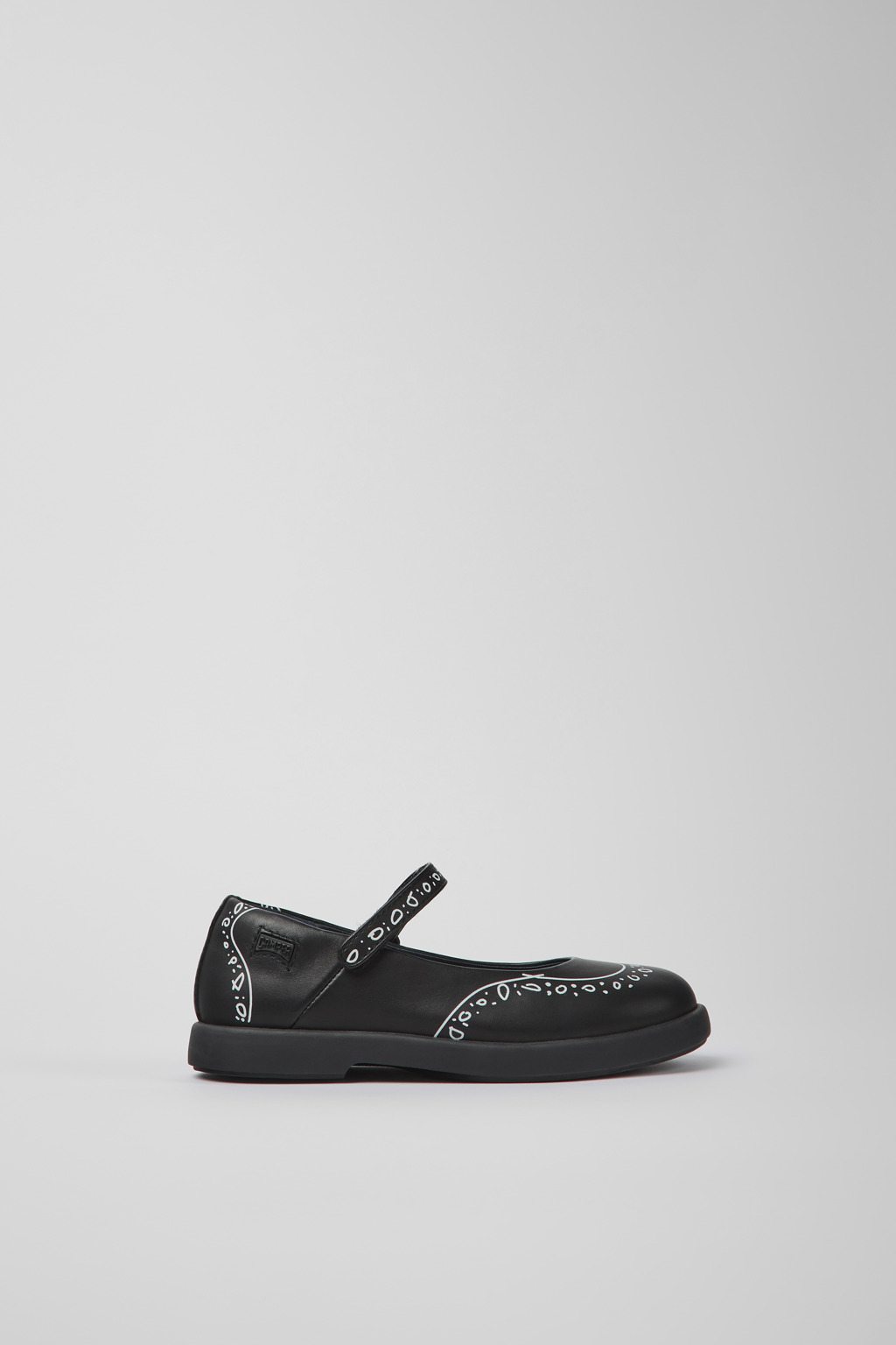 Twins Black leather Mary Jane shoes for kids - Image 2