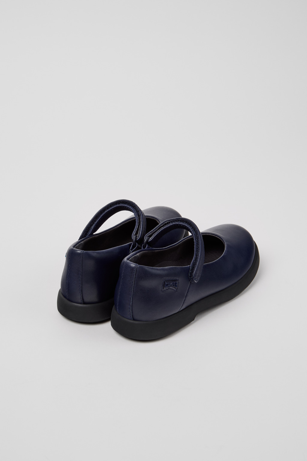 Duet Blue Leather Ballerinas for Kids. - Image 3