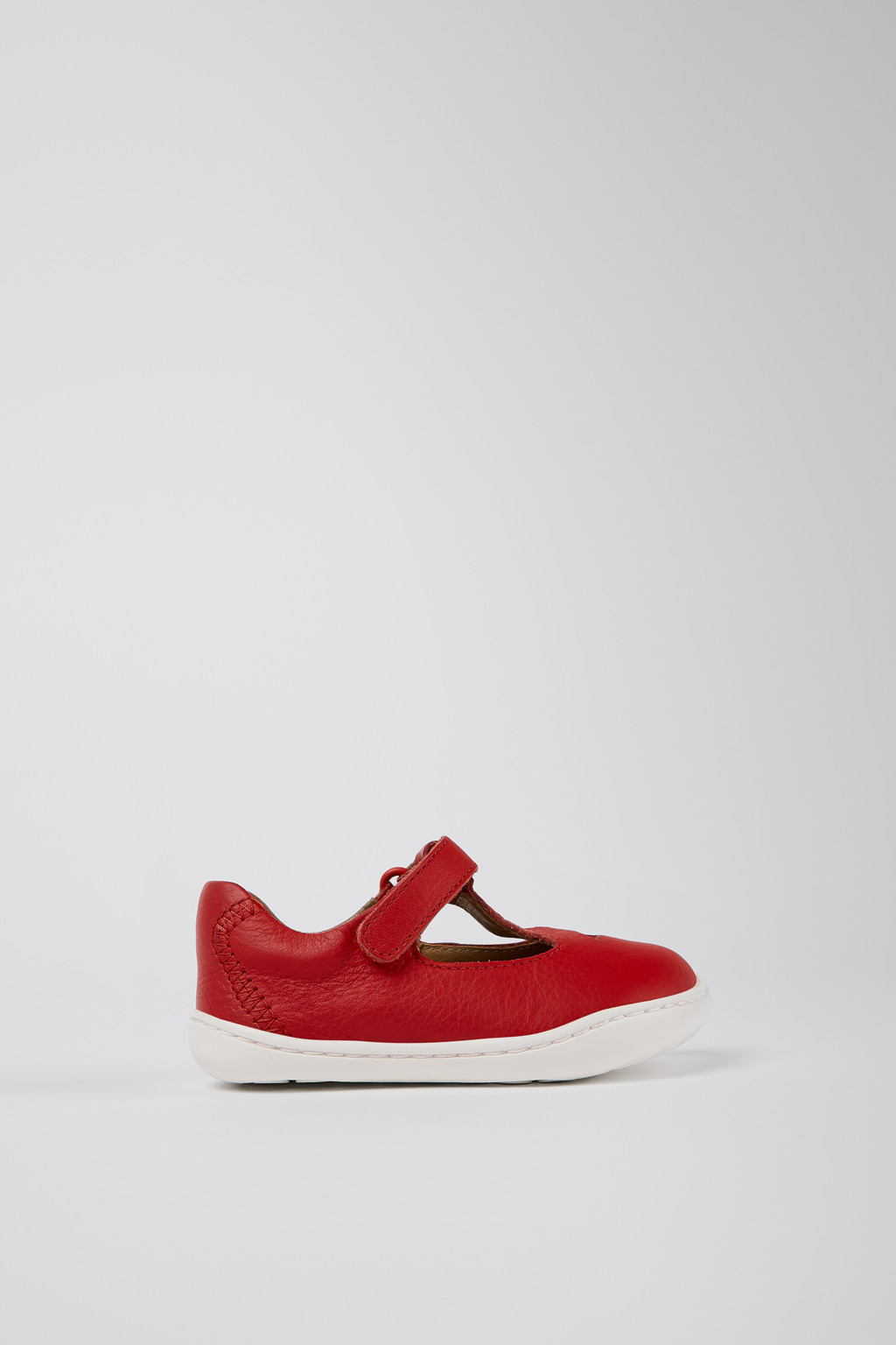 Twins Red Leather T-Strap Shoe - Image 2