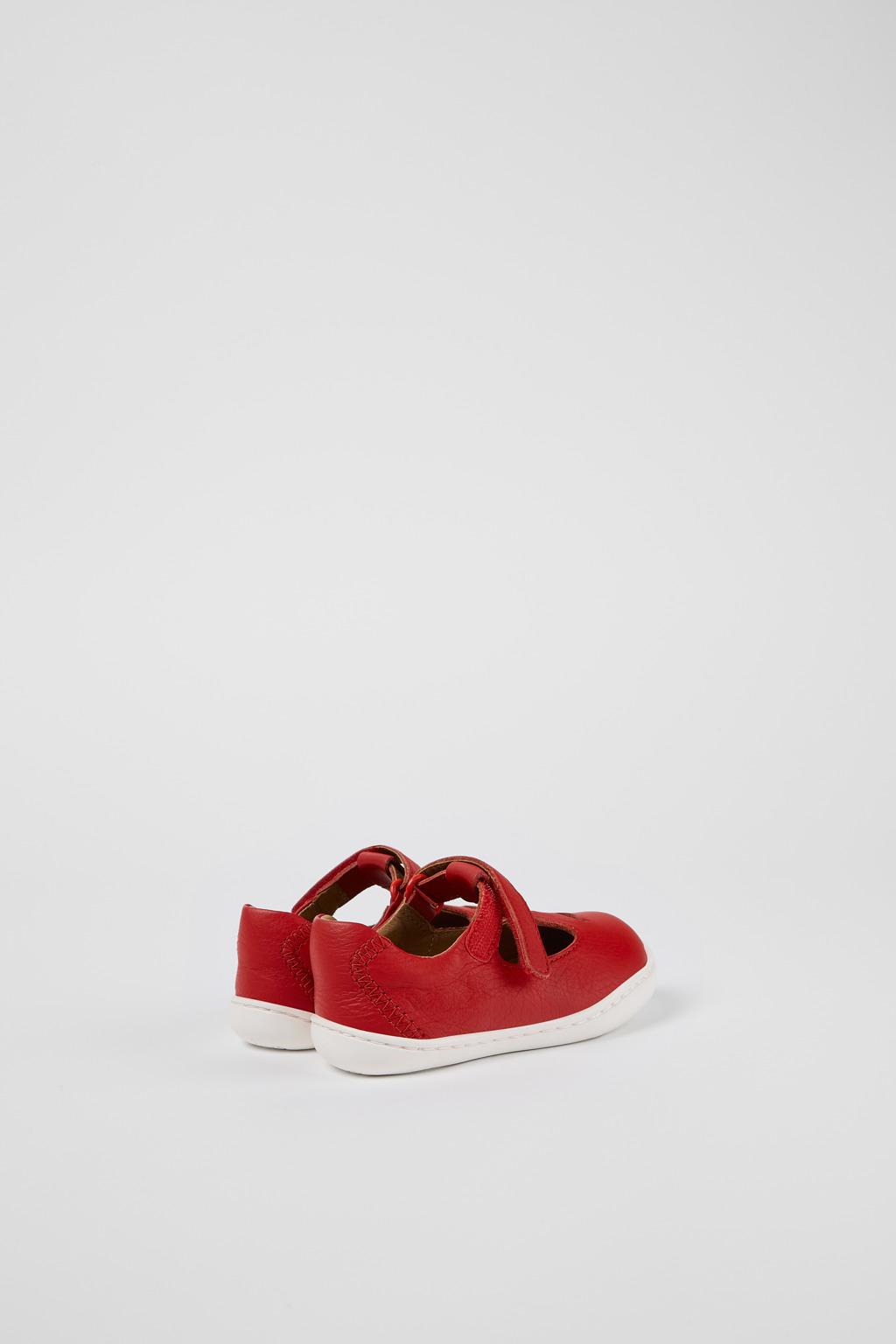 Twins Red Leather T-Strap Shoe - Image 3