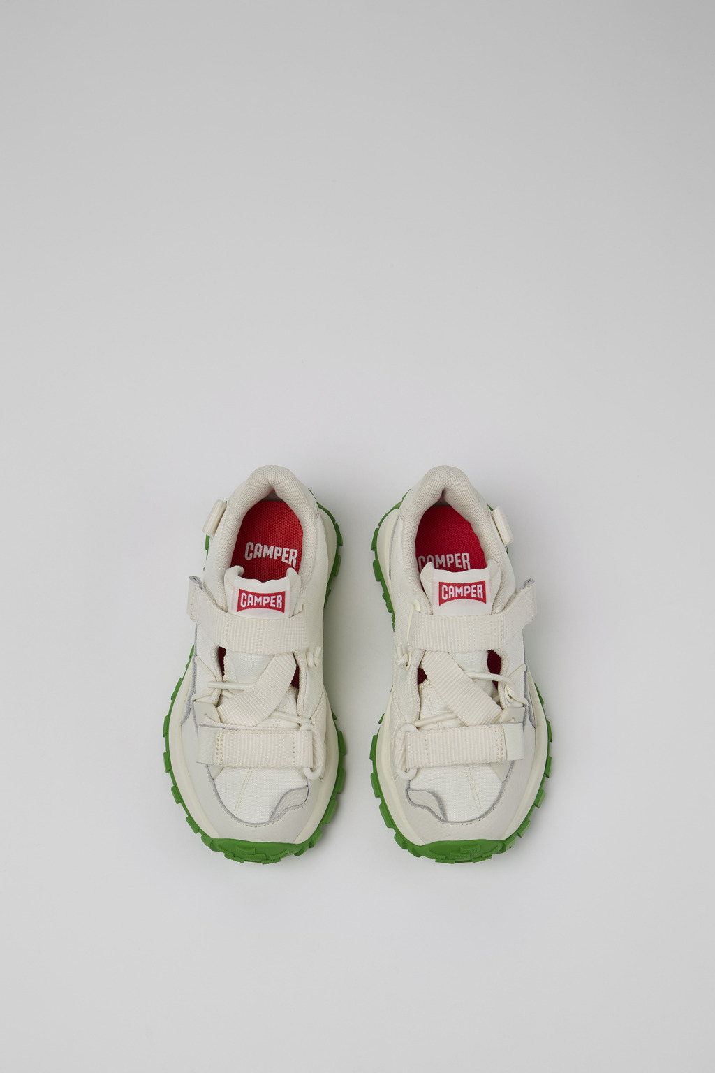 Drift Trail White Textile/Leather Sneaker - Image 4