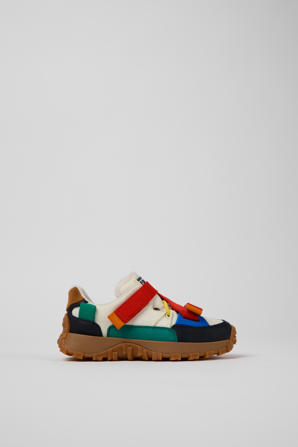 Bobo Choses x Camper Multicolor Textile and Leather Semi-Open Shoes for Kids. - Image 2