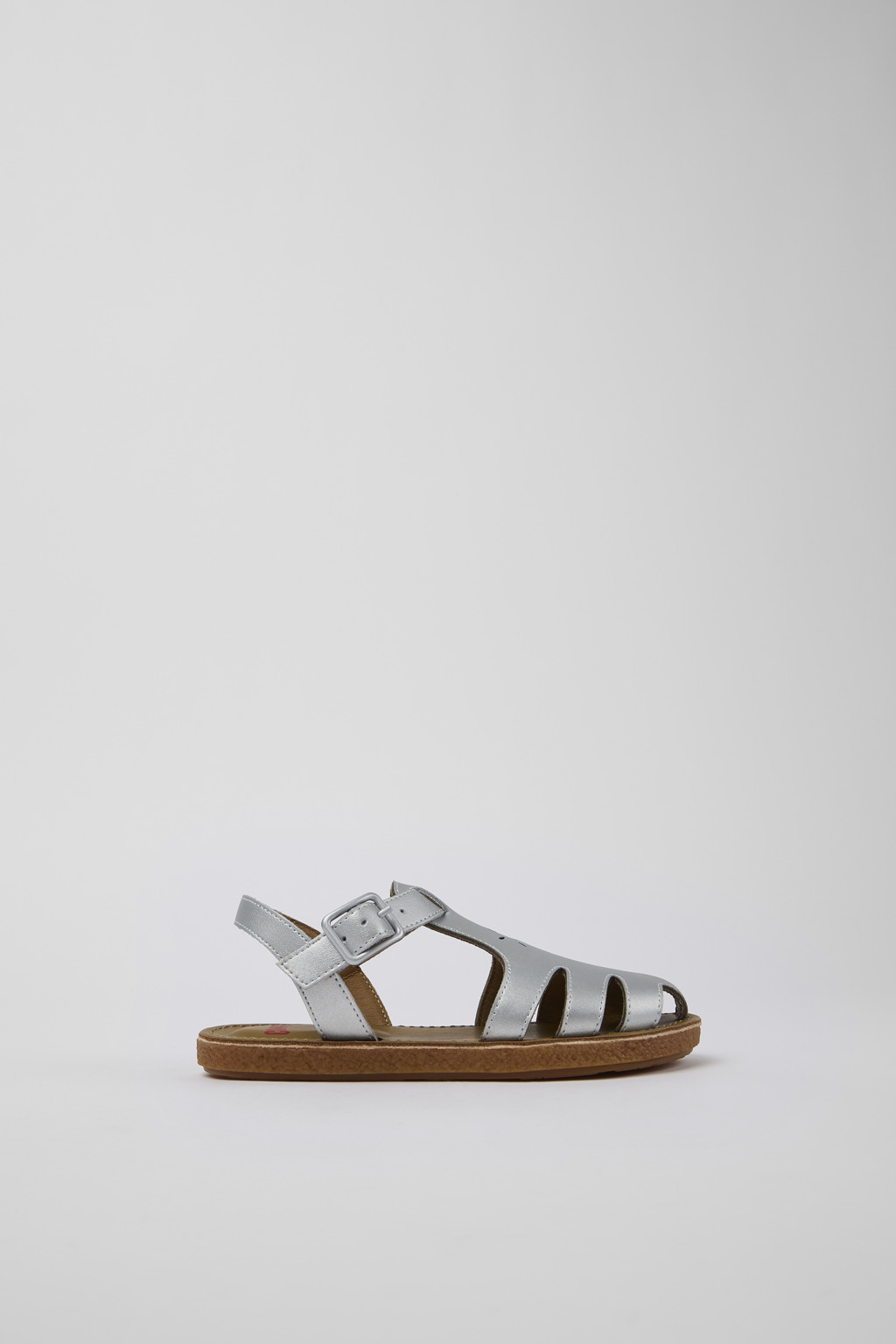 Miko Gray Leather Sandal - Image 2
