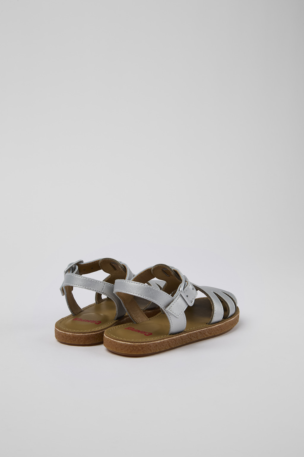 Miko Gray Leather Sandal - Image 3