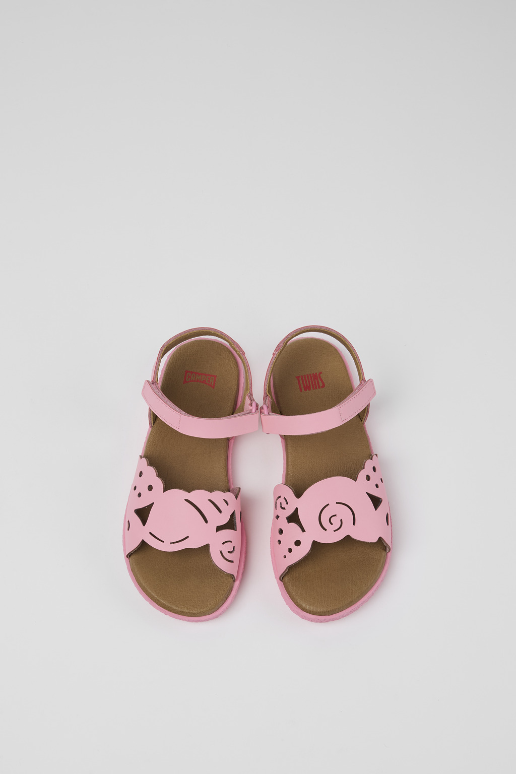 Twins Pink Leather Sandal - Image 4