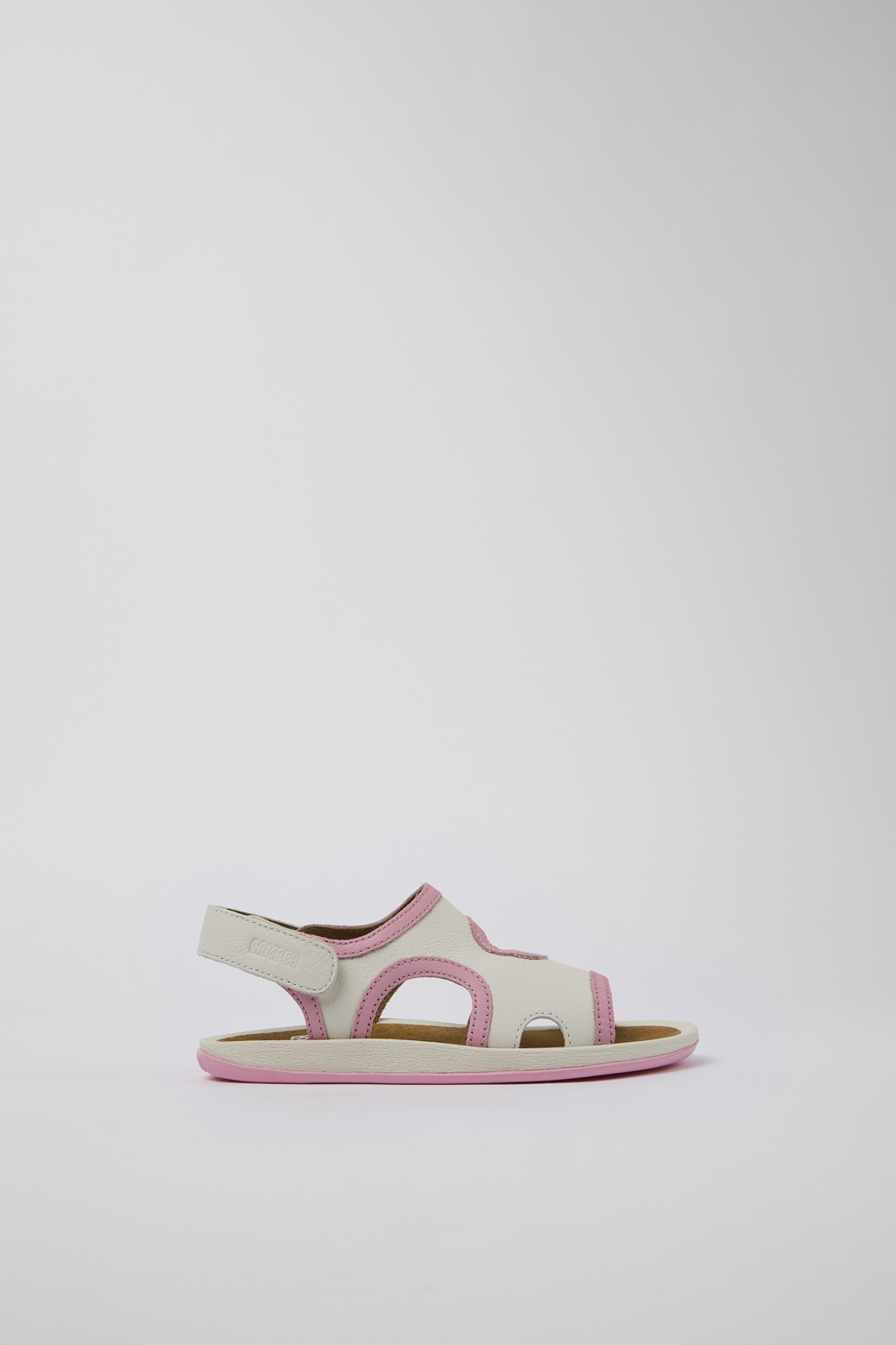 Bicho White Leather 2-Strap Sandal - Image 2