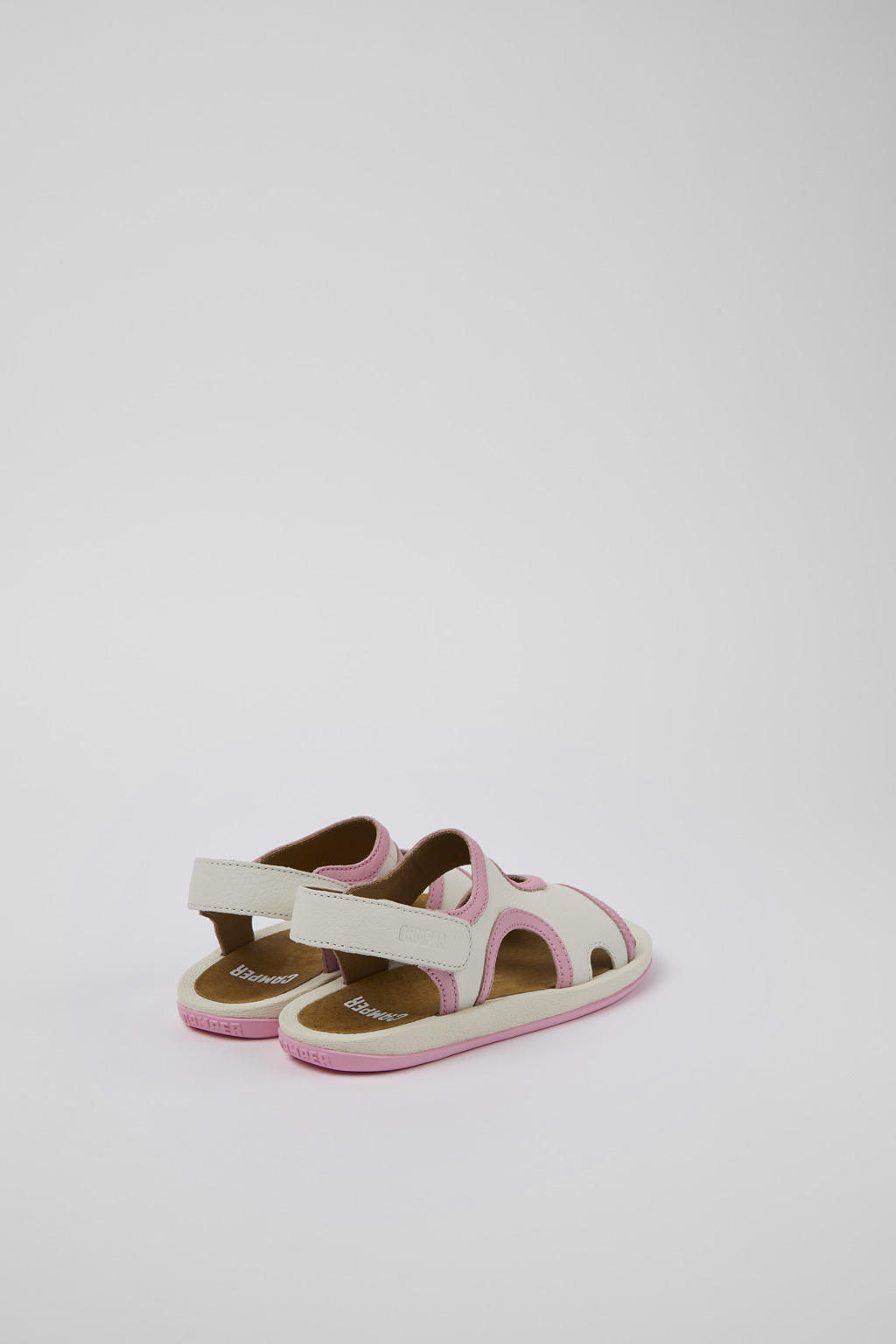 Bicho White Leather 2-Strap Sandal - Image 3