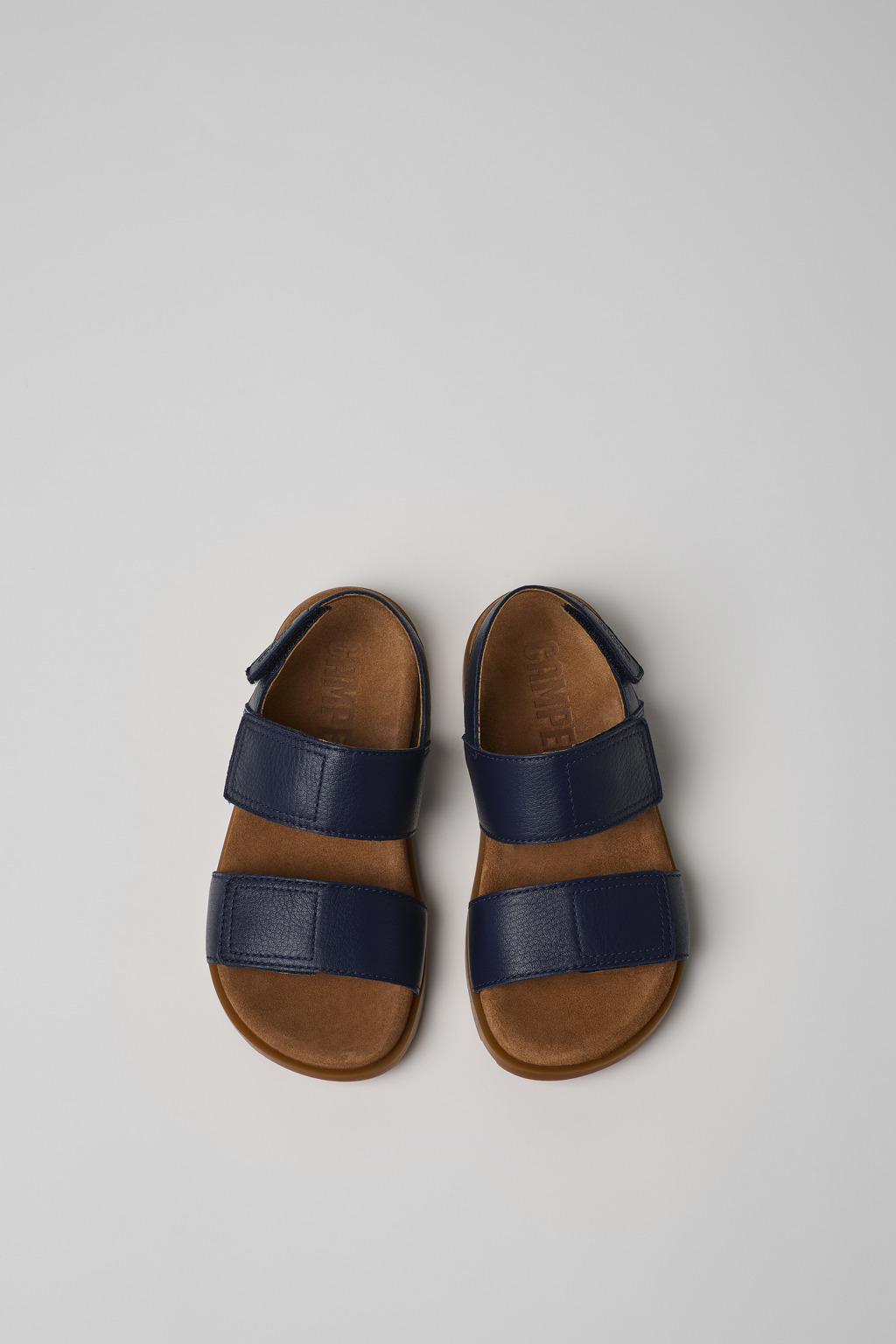 Brutus Sandal Blue Leather 2-Strap Sandal - Image 4