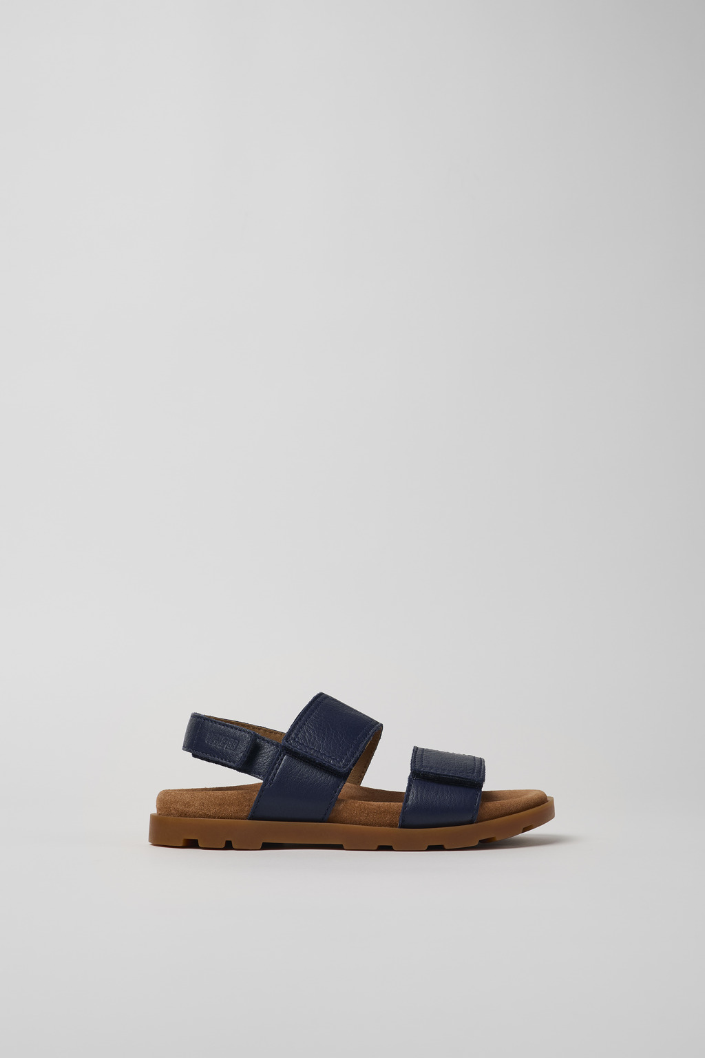 Brutus Sandal Blue Leather 2-Strap Sandal - Image 2