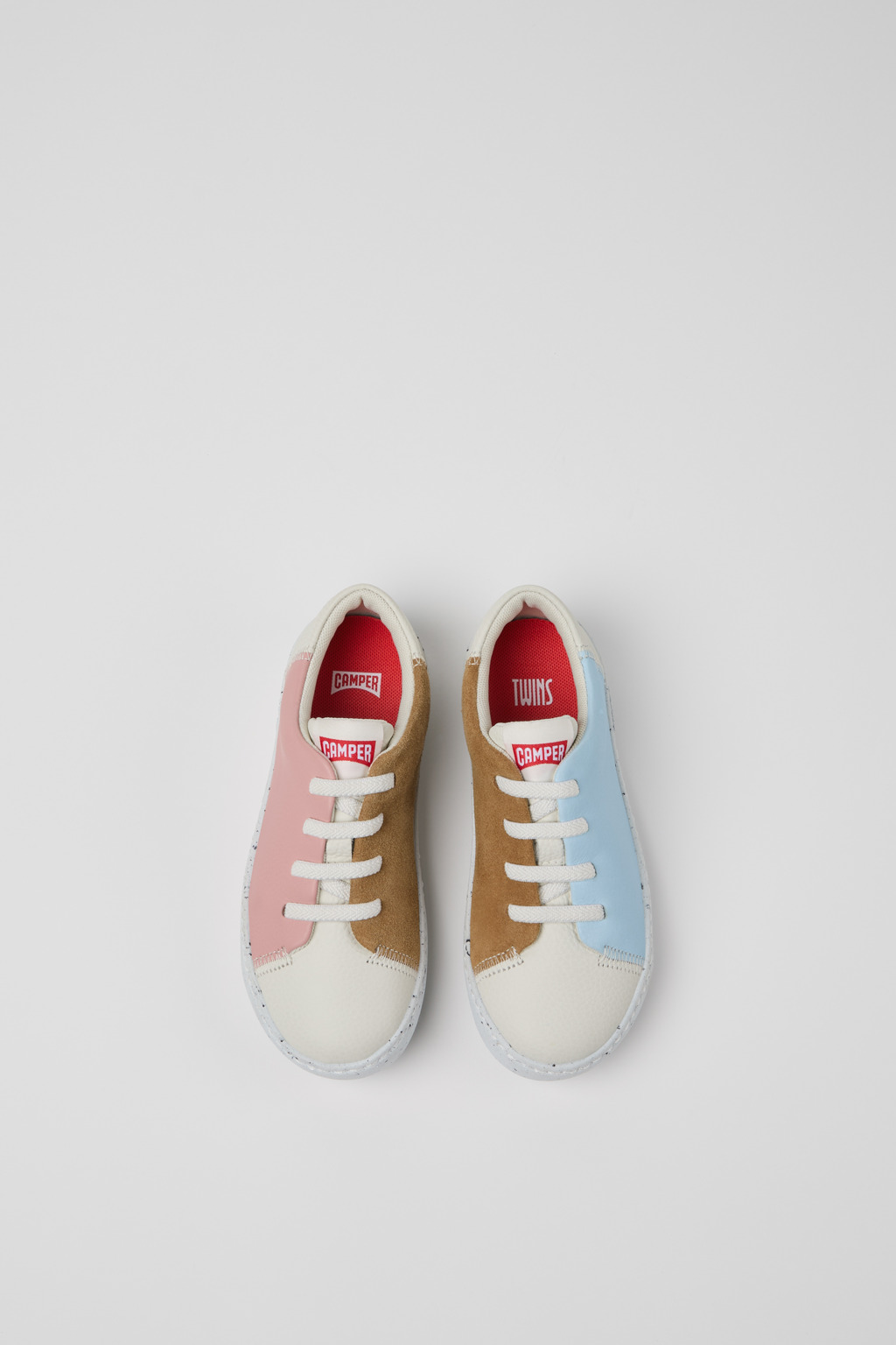 Twins Multicolor leather and nubuck sneakers for kids - Image 4