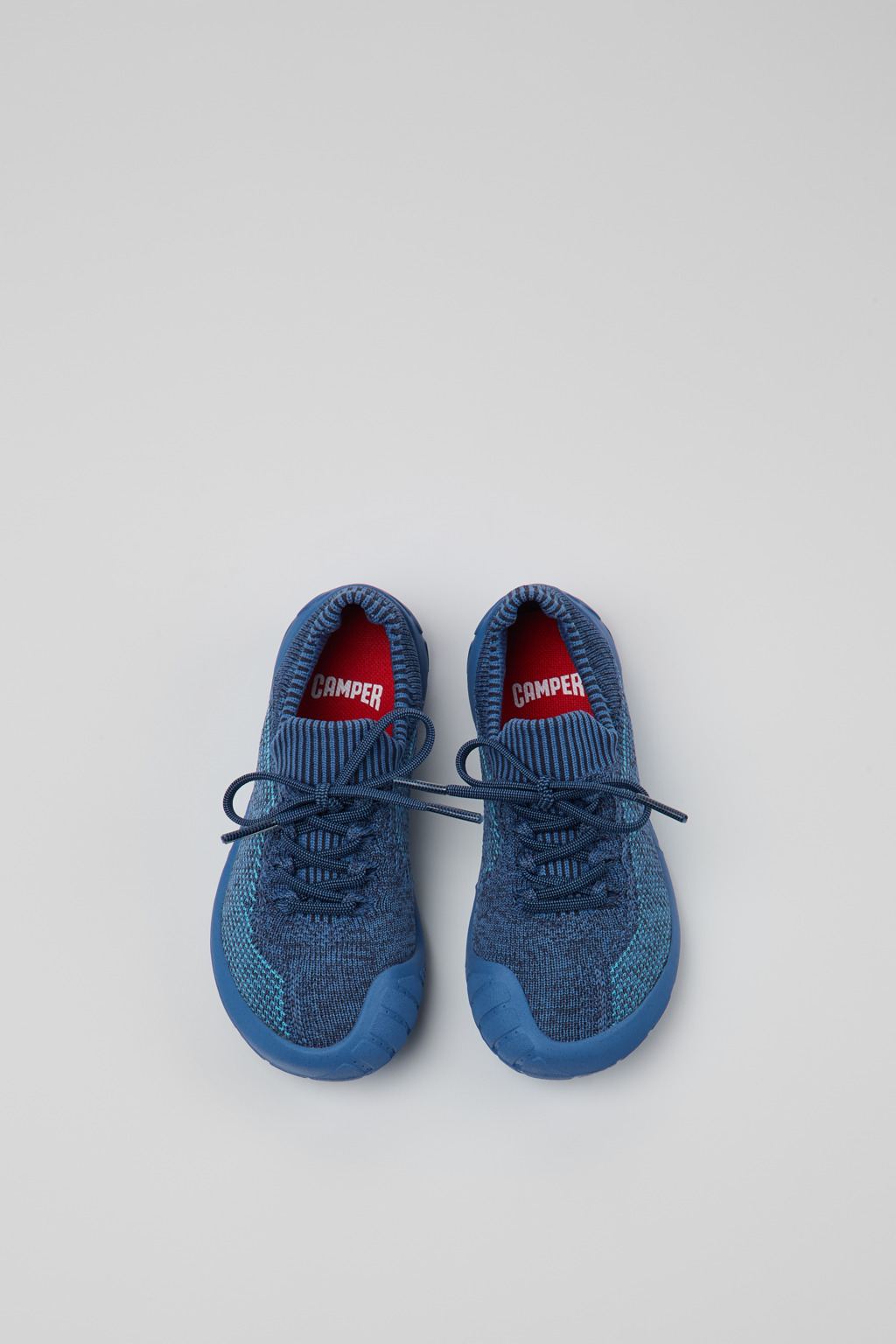 Peu Blue Simplified Knit Uppers Kids' Sneakers. - Image 4