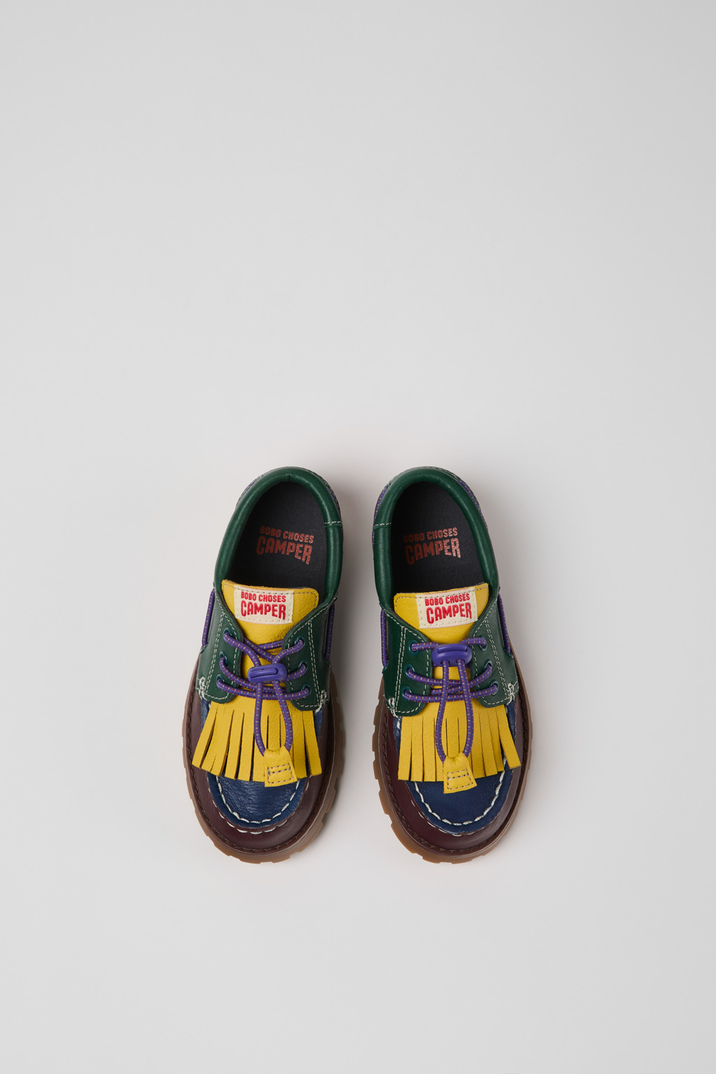 Bobo Choses x Camper Multicolor Leather and Nubuck Nautical for Kids. - Image 5