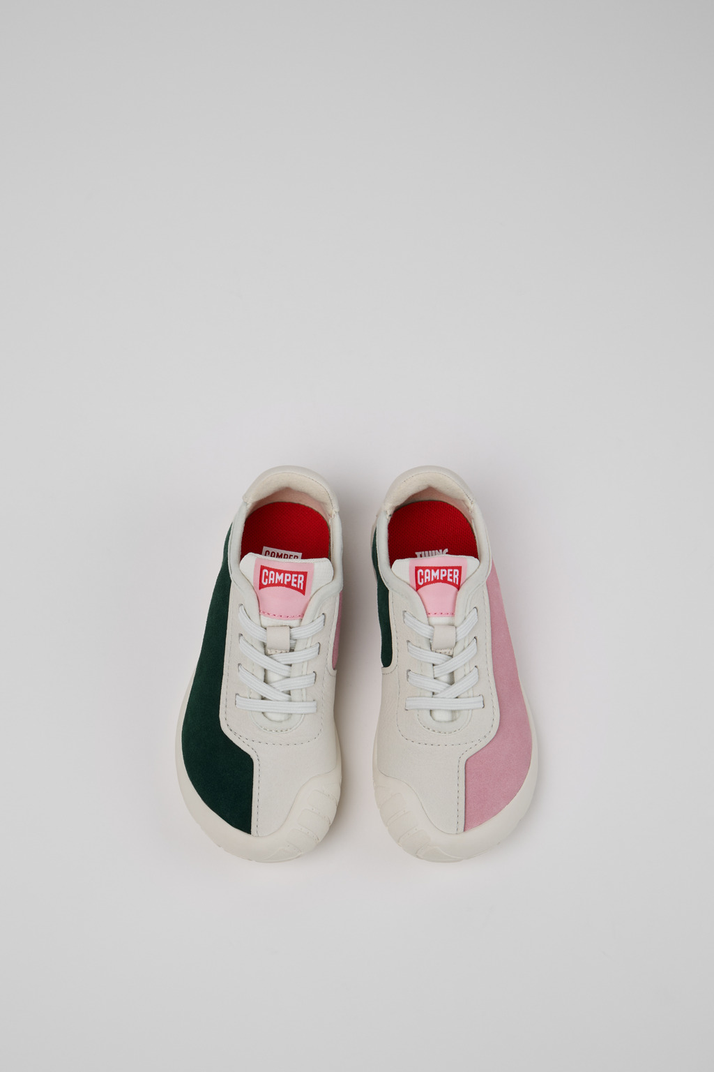Twins Multicolor Nubuck and Leather Sneakers for Children. - Image 4