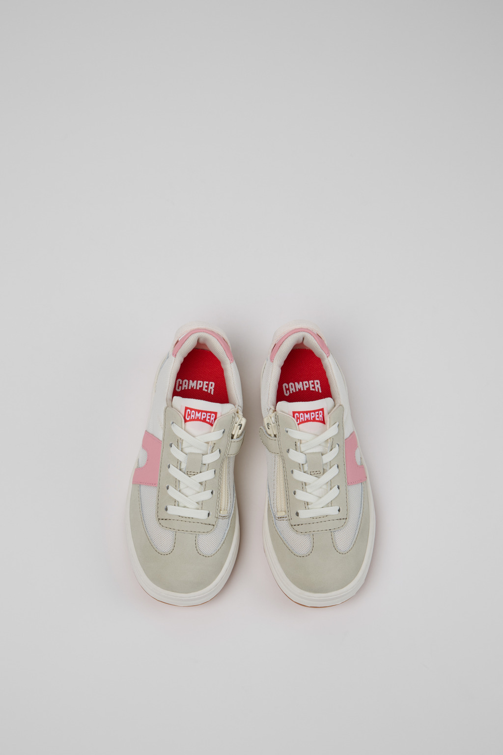 Runner Multicolor Textile and Leather Sneakers for Kids. - Image 4