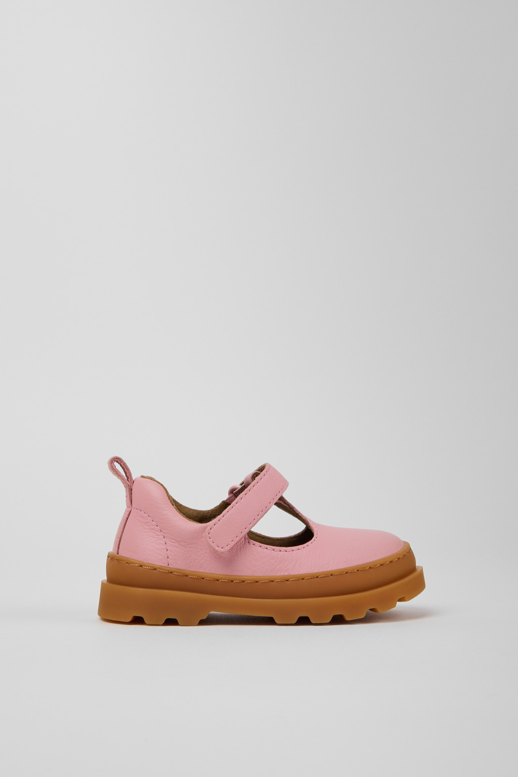 Brutus Pink Leather Shoes for Kids. - Image 2