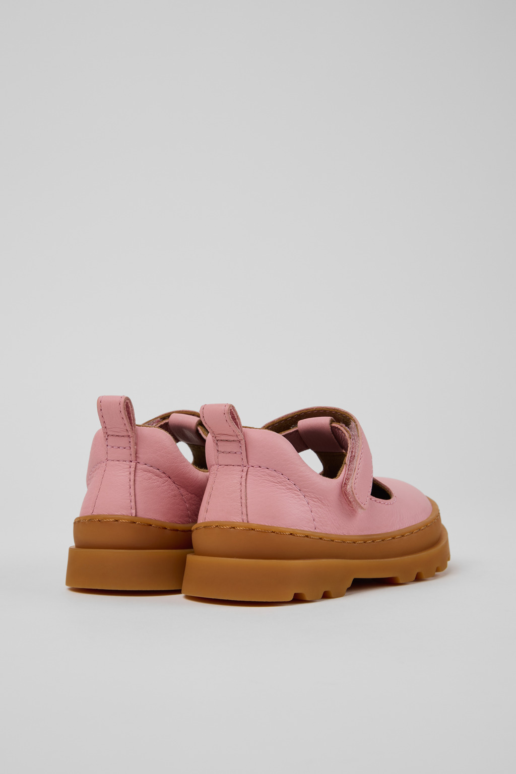 Brutus Pink Leather Shoes for Kids. - Image 3