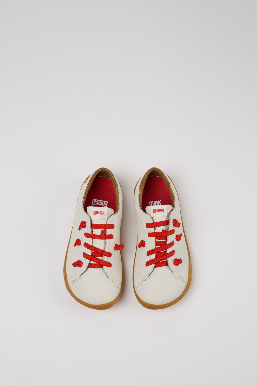 Twins White Leather Kids' Shoes for Children. - Image 4