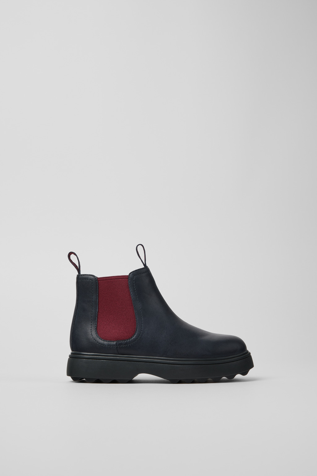 Norte Blue and burgundy leather boots for kids - Image 2