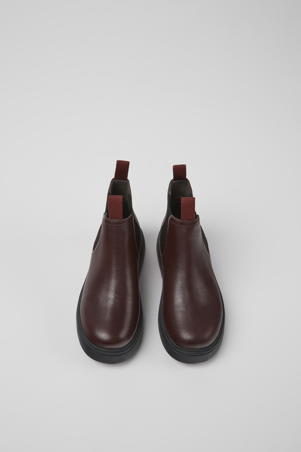 Norte Burgundy leather Chelsea boots for kids - Image 4