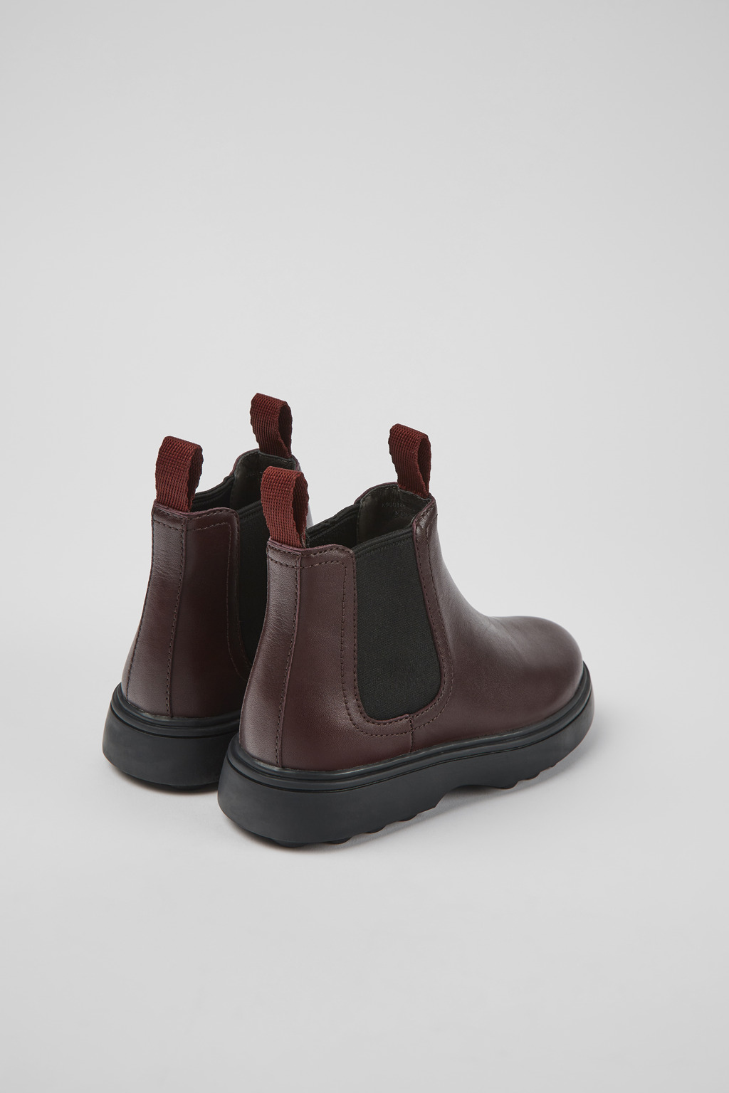 Norte Burgundy leather Chelsea boots for kids - Image 3