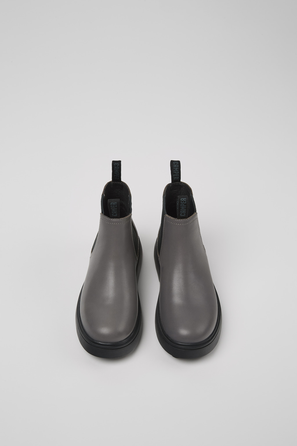 Norte Grey leather boots for kids - Image 4