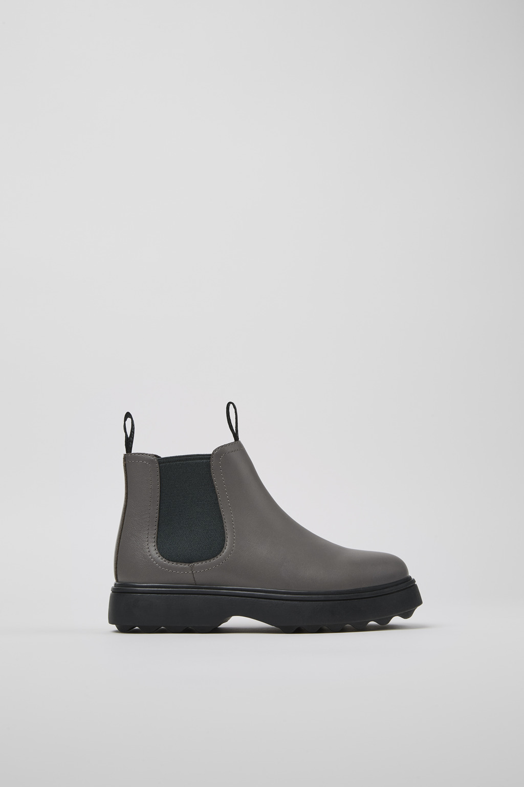 Norte Grey leather boots for kids - Image 2